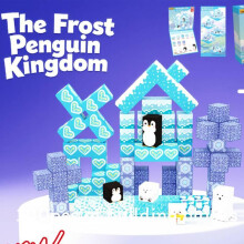 (Snow World)Farm Rainbow Magnet Blocks With 100 Pieces For Children Playtime Imaginative