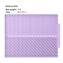 (Purple 485x405mm)Protecteur de comptoir d'évier en silicone avec surface absorbante pour cuisine utilisation en bord de piscine