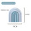 (Pure Beige)Family Kitchen Rainbow Silicone Coaster Nonslip Heatproof Tpr Table Protector 7