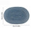 (Ivory)Textured Cotton Elliptical Coaster With Insulating Layer For Settings Restaurant 6