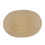 (Ivory)Textured Cotton Elliptical Coaster With Insulating Layer For Settings Restaurant 7
