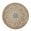 (White)Weiße Fransen Jute Untersetzer mit Blumenmuster für Wohnzimmer und Abendessen 7