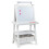 Chevalet d'art 3-en-1 double face avec rangement, Blanc 1