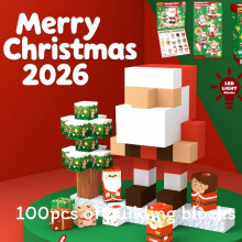 (Christmas)Farm Rainbow Magnet Blocks With 100 Pieces For Children Imaginative Playtime