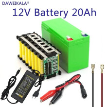 Batterie lithium 12V 20Ah 18650 3S6P, BMS intégré 20A, rechargeable pour pulvérisateur électrique avec chargeur 3A