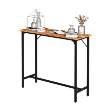 43'' Bar Table Rectangular Counter Height Pub Table for Bistro Kitchen