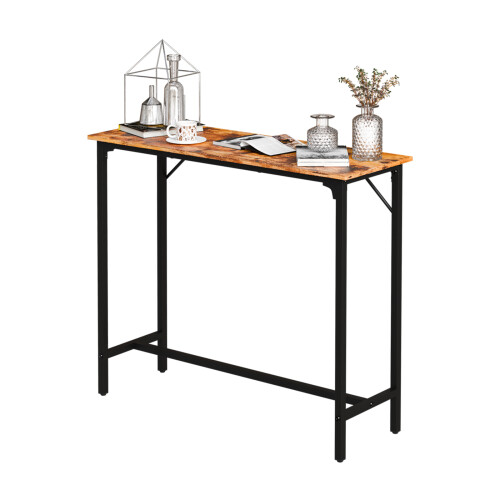 43'' Bar Table Rectangular Counter Height Pub Table for Bistro Kitchen