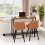 43'' Bar Table Rectangular Counter Height Pub Table for Bistro Kitchen 6