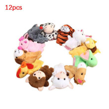 (12Pcs Animal,7cm*3cm)Marionnettes à doigts poupée bébé éducatif jouet à main apprendre l'histoire enfant cadeau famille animal