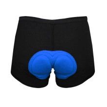 (Blue Gel Pad,Men-2XL)Men Women Cycling Shorts Bicycle Bike Underwear Pants With Sponge Gel 3d Padded