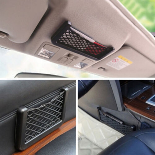 Universal Car Seat Side Back Net Storage Bag Phone Holder Organizer Pocket 2