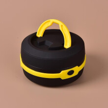 (Yellow)Portable Camping Lantern Led Hiking Night Light Lamp Collapsable Flashlight