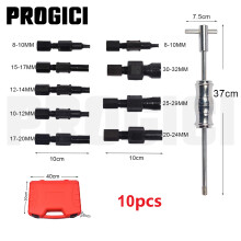 Kit d'extracteur de roulement à billes avec marteau à coulisse, 10 pièces, métal