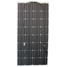 DGSUNLIGHT Panneau Solaire Flexible 100W, 18V, Cellules Monocristallines, Portable et Léger