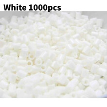 (White)17 Colors Perler Beads Set Kid Adults 3d Puzzle Mosaic Craft Boy Girl Kit Adults