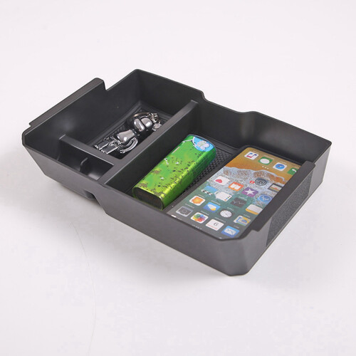2X for  Ranger 2023 Center Console Organizer Armrest Storage Box Insert Tray Accessories - Black 2