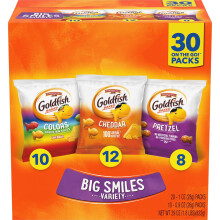 Goldfish Crackers Colors, and Pretzels Snack Packs