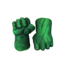 (Green Fist)Guantes Hulk para niños aplastar manos boxeo creativos guantes de peluche