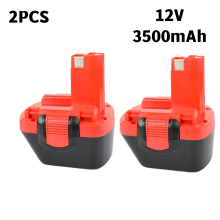 Batterie Rechargeable 12V 3500mAh Ni-MH, Lot de 2, Compatible Bosch GSR 12 VE-2 PSR 12