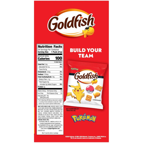Goldfish Pokémon Cheddar Crackers, 24 Lunch Box 2