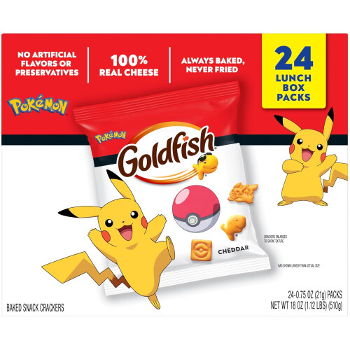 Goldfish Pokémon Cheddar Crackers, 24 Lunch Box