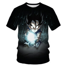 (XXL)Dragon Ball 3D Druck Freizeit T-Shirt Kleidung Rundhals Kurzarm Mode