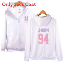(Jhope White,S)Casaco moletom com capuz estampa padrão Bts manga comprida moda presentes roupas