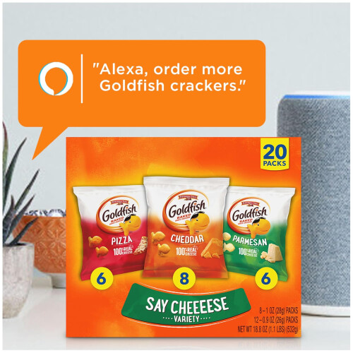 Goldfish Say Cheeeese Cheese Cracker Snack Packs, 1