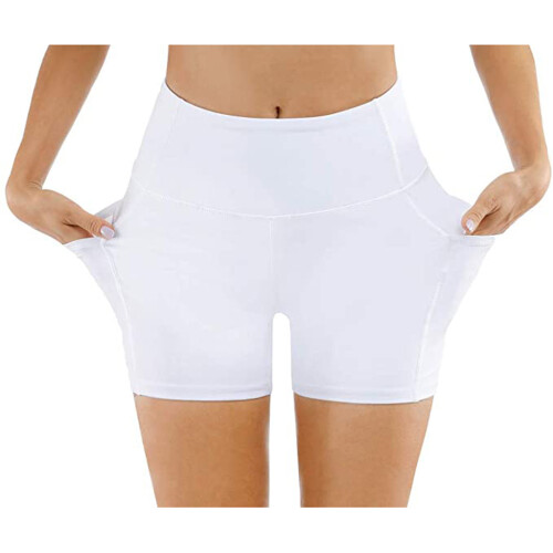 Shorts de compressão - perfeitos para ioga e exercícios Branco S White M 2