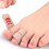 4-Pack Toe Bandages: Overlapping Toe Corrector, Toe Separator, Toe Wrap  M 4