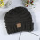 (Dark Gray)Strickmütze Mode Kinder warm einfarbig Mode schlicht und bequem 1