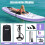 (Purple) 10.6ft Inflatable Stand Up Paddle Board for Beginner 6