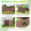 Buitenafscherming voor privacy, 122 x 95 cm, 2 panelen, bruin 1
