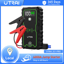 UTRAI Jump Starter JS-1 Pro, Chargeur de secours 4000A, Booster de batterie 12V portable pour démarrage auto d'urgence