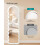 Full Length Mirror - MDF - Cloud White - Irregular Wavy Design with Stand 3