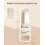 Full Length Mirror - MDF - Cloud White - Irregular Wavy Design with Stand 6