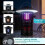 Oplaadbare UV-insectenvallamp, 360–400 nm, IPX4 6