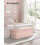Foldable Storage Ottoman Bench - Fabric - Jelly Pink - Versatile Foot Rest and Storage Solution 2