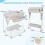 Opvouwbare babycommode met opbergruimte en wasbak 2