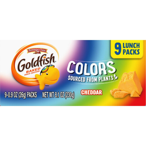 Goldfish Colors Cheddar Crackers 1