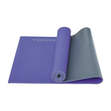 Yoga-Matte - Toorx Fitness - 173 x 60 x 0,6 cm - Bicolor lila/antrazit - TPE 6 mm