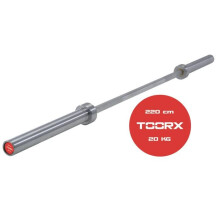 Olympische halterstang - Toorx 220 cm - Handgreep 28 mm - Gewicht 20 kg - Maximaal belastbaar gewicht 320 kg