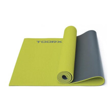 Yoga-Matte - Toorx Fitness - 173 x 60 x 0,6 cm - 6 mm (TPE) - Bicolor grün und anthrazit