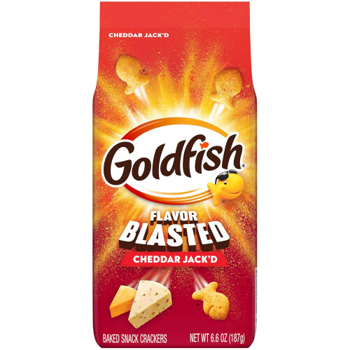 Goldfish Flavor Blasted Cheddar Jack'd Crackers