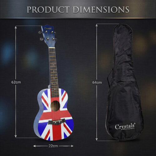 23" Soprano Beginners Ukulele Guitar with Felt Pick & Spare Strings 1