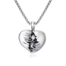 Men's Gothic Punk Skull Necklace Hip Hop Pendant Jewelry Fashion Retro Style Chain