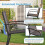 Gartenstuhl-Set - Stapelbar, atmungsaktiver Stoff, Grau 4