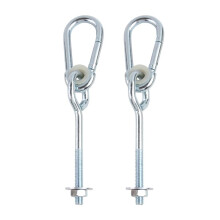 2 Pack Heavy Duty Bushing Swing Hanger , Swing Set Bracket with Snap Hooks for Swings, Sandbag Hammocks Yoga