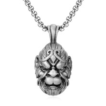 Men’s Wu Kong Monkey Pendant Necklace Chinese Vintage Hip Hop Street Style Jewelry