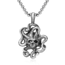 Men's Hip Hop Octopus Kraken Necklace Retro Cthulhu Pendant Gothic Punk Style Chain